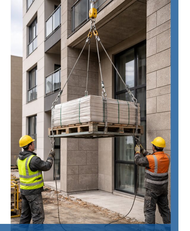 Подъем керамогранита на этаж в Калининграде от 3541 р. | ВЫСОТНИК-Клн