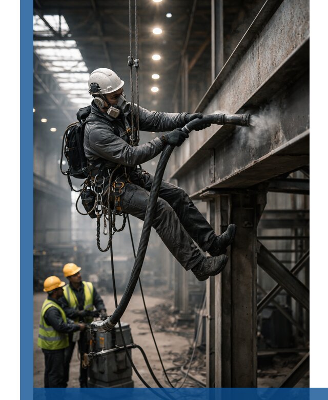 Обеспыливание конструкций в цехах промышленного производства в Калининграде