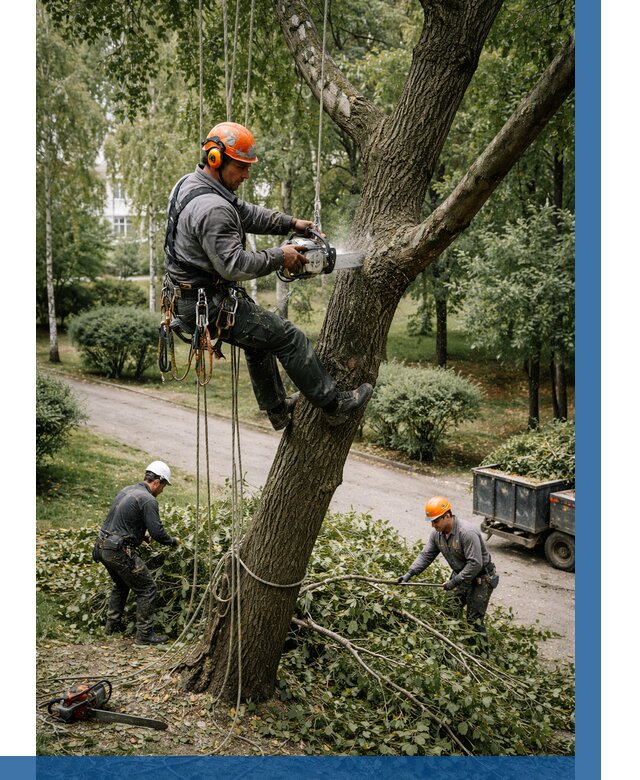 Кронирование деревьев в Калининграде от 6577 р. | ВЫСОТНИК-Клн