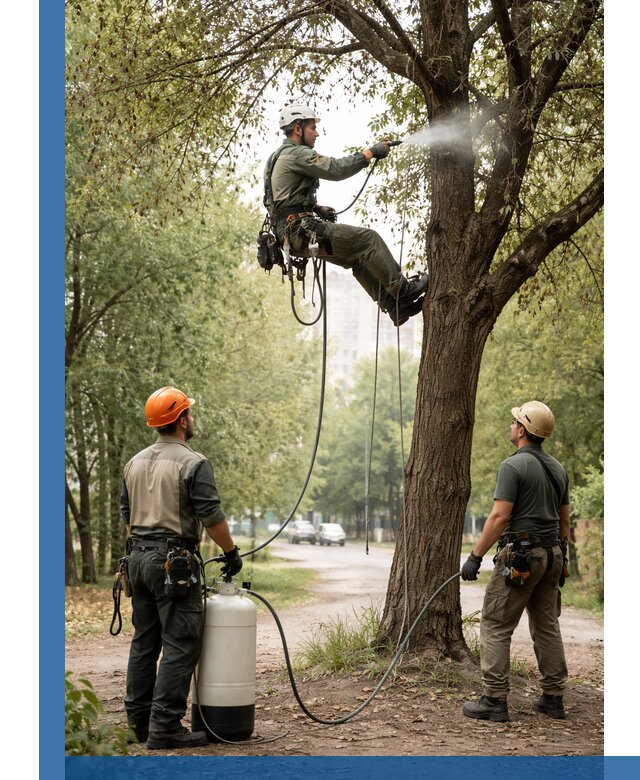 Обработка деревьев от вредителей в Калининграде профессиональная защита