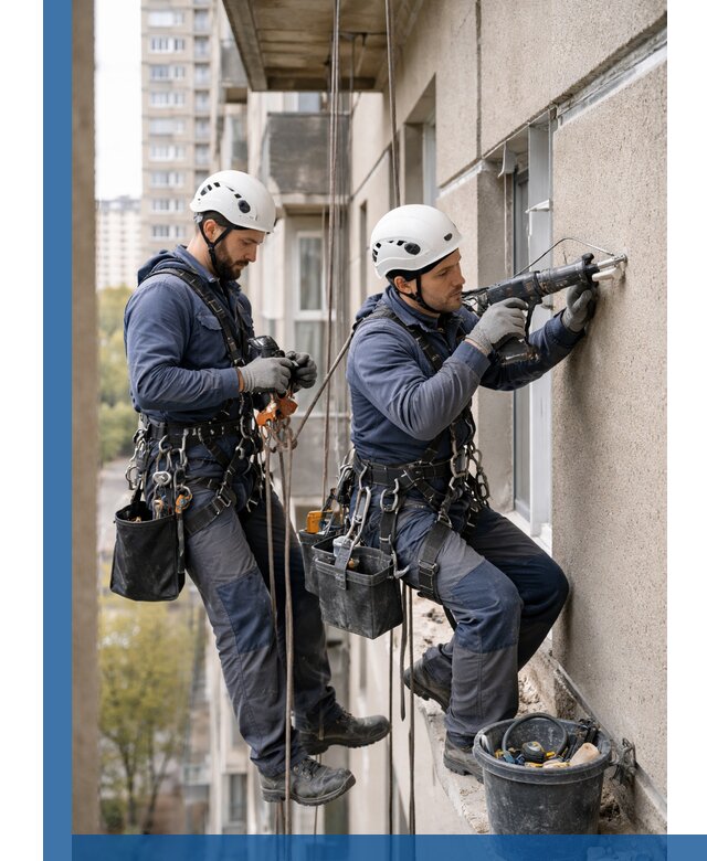 Промышленные альпинисты высотные работы и монтаж в Калининграде